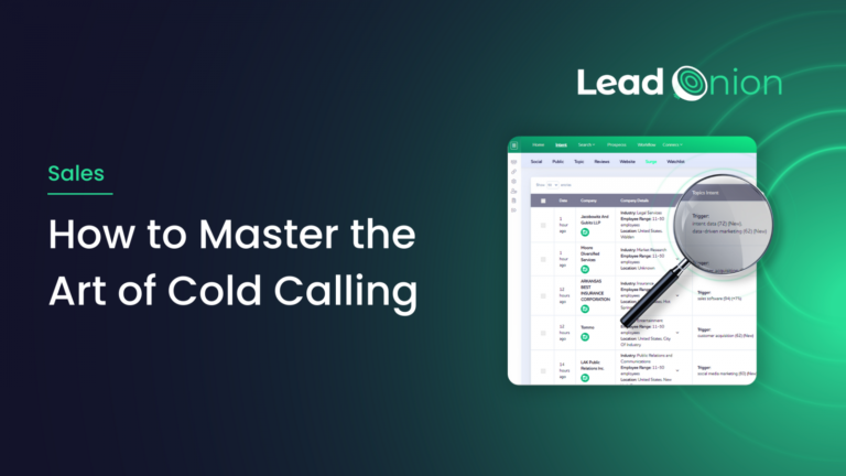 How to Master the Art of Cold Calling